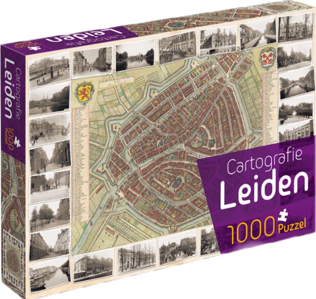 Cartografie Puzzel Leiden 1000 Stukjes